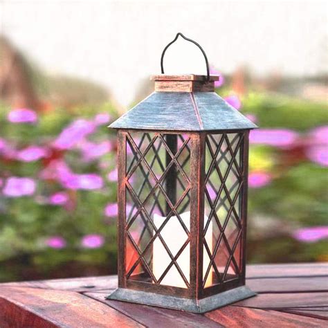 outdoor metal hanging lantern